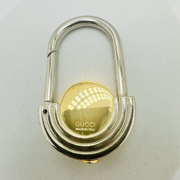 Gucci Interlocking G Two-Tone Key Ring - Picture 2 of 11